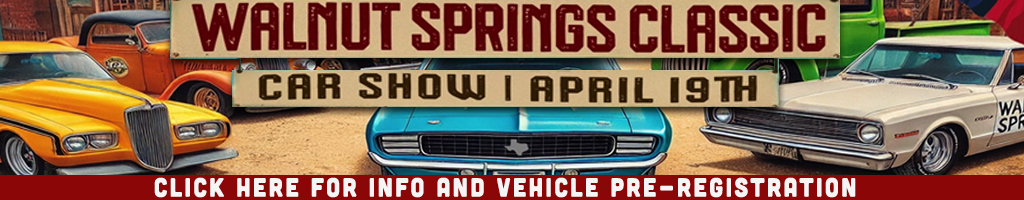 Walnut Springs Classic Car Show April 2025
